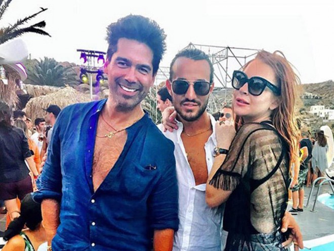 Emir Bahadır Lindsey Lohanla bir araya gəldi - fotolar