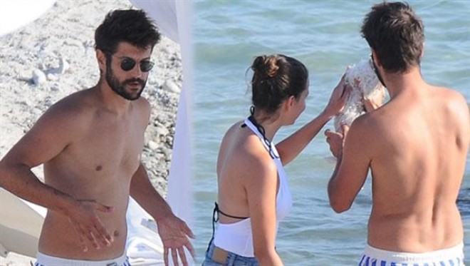 Məşhur cütlük Alaçatıda- fotolar