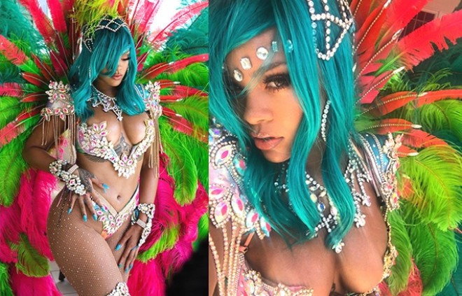 Rihanna yenə təəccübləndirdi - fotolar