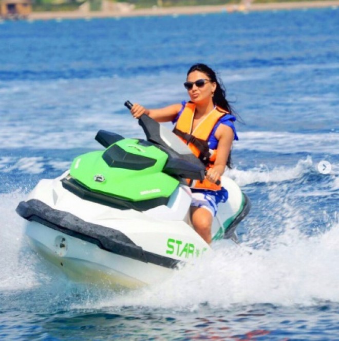 Vüsalə skuterdə - fotolar