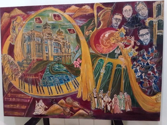 Həvəskar rəssamın Azərbaycan Milli Musiqisi Gününə həsr olunmuş əsəri