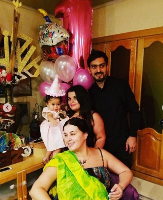 Elza Seyidcahanın nəvəsinin ad günündən fotolar