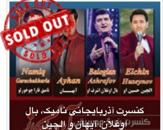 Bəy sənətçilərimizin Tehran konsertinə olan biletiləri artıq bitdi
