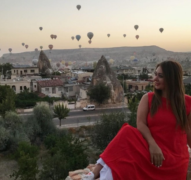 Lalə Azərtaş Kapadokyada - foto