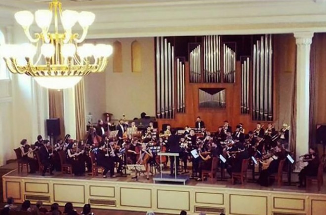 Almaniya orkestri Bakı Musiqi Akademiyasında çıxış etdi