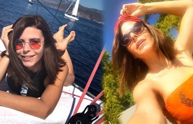 Müğənninin istirahət fotoları