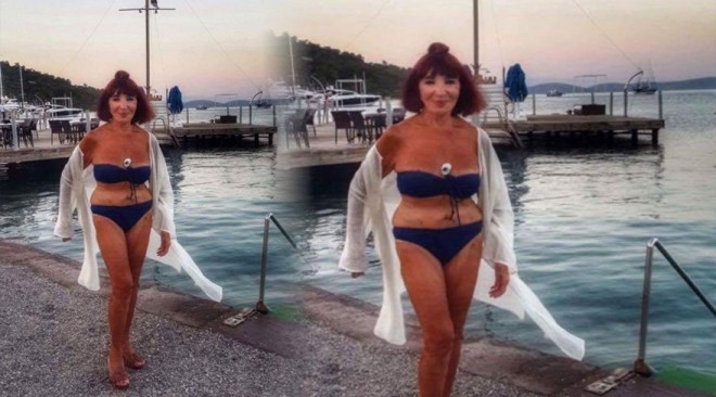 87 yaşlı aktrisanın bikinili fotosu