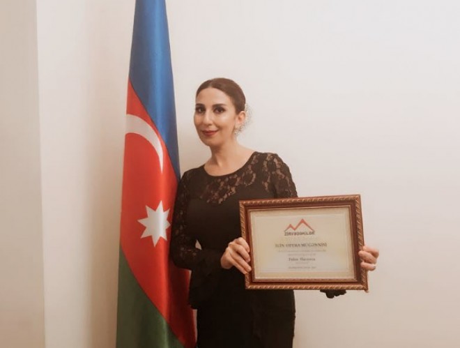 Xalq artisti Fidan Hacıyeva mükafat aldı -&nbsp;foto