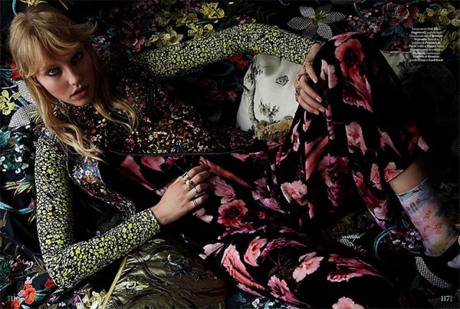 Merel van Mirlonun güllü geyimdə fotosessiyası