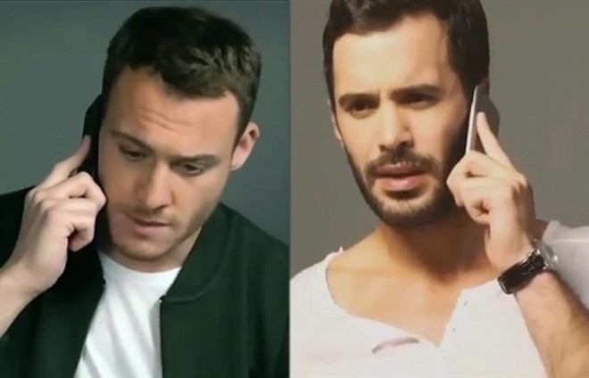 Kerem ilə Barış reklam çəkilişində