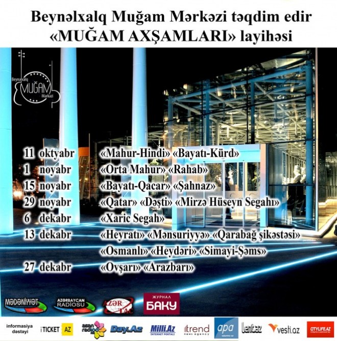 “Muğam axşamları” layihəsinin ikinci mərhələsinə start veriləcək&nbsp;