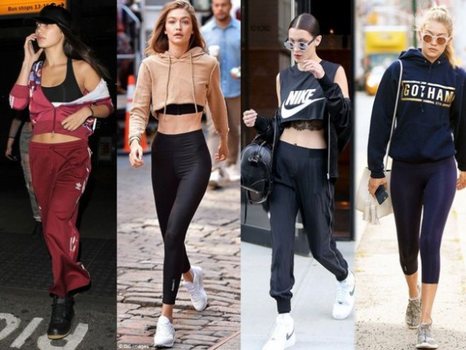Bella və Cici Hadidin idman stili - fotolar