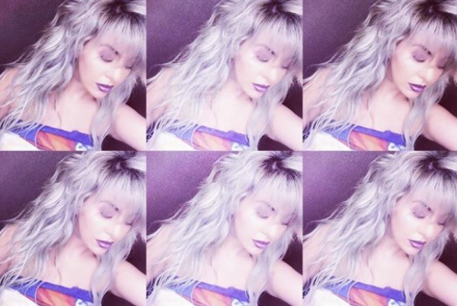 Samirə sarı saçlarını boz rəngə boyatdı - foto