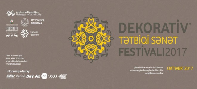 Dekorativ-Tətbiqi İncəsənət Festivalının tarixi açıqlanıb