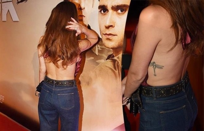 Betül Demirin kürək dekolteli geyimi - fotolar