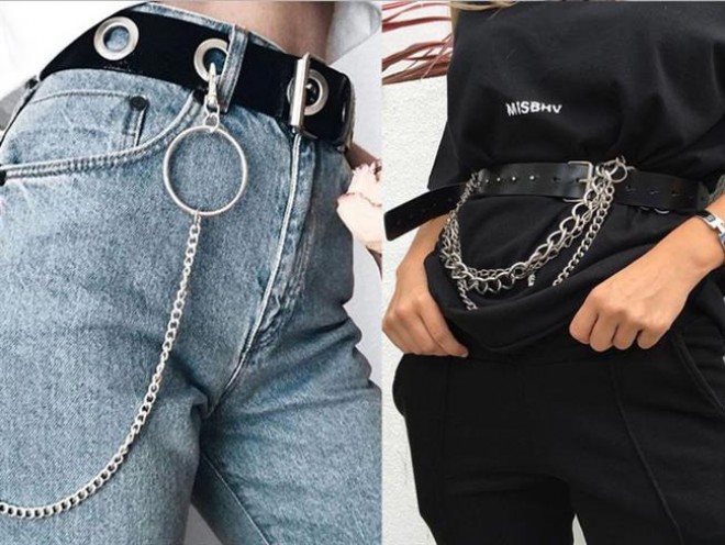 Bu ilin yeni trendi - zəncirli kəmərlər