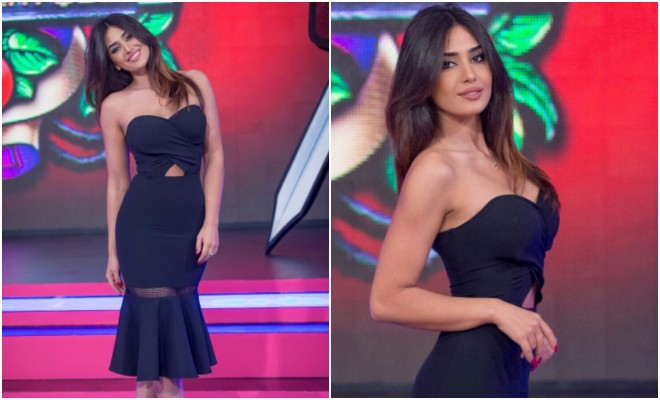 Cazibədar Pərvinin dekolteli libası - foto