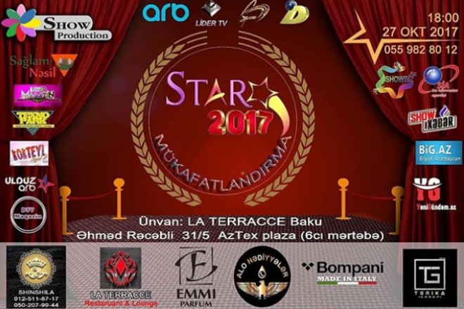 “Star 2017” mükafatlandırma mərasimi reallaşacaq - foto