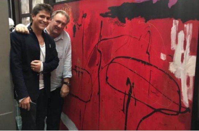 Jerar Depardye azərbaycanlı rəssamın əsərini alıb