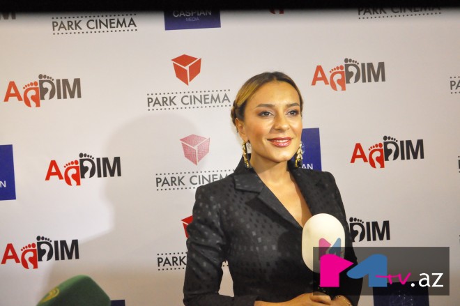Tünzalə Ağayeva film təqdimatında MUZ TV Azərbaycan-a danışdı - foto