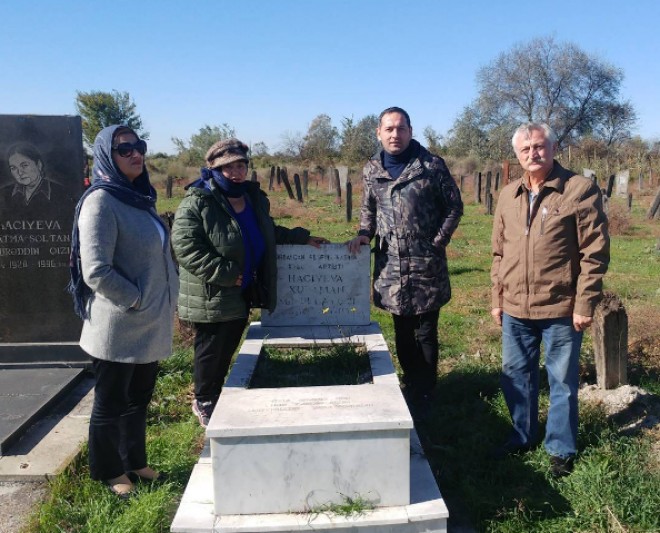 Xalq Artistinin məzarı Ucarda ziyarət olundu - foto