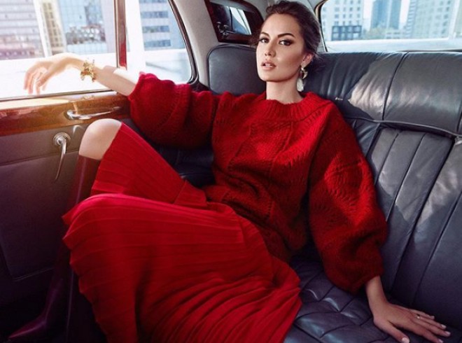 Fahriye Evcendən yeni qış kolleksiyası - video