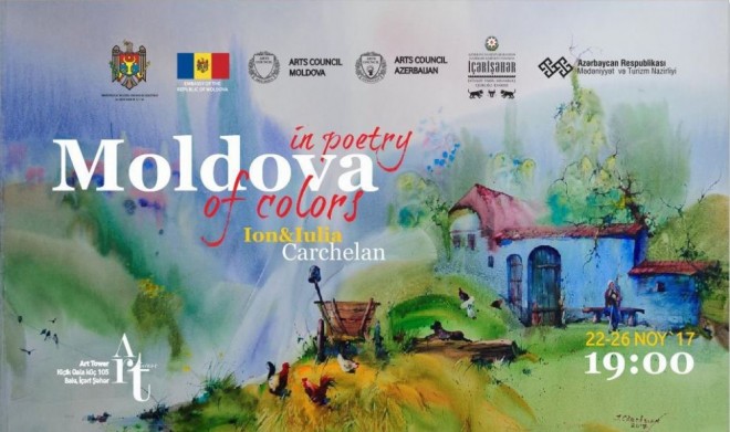 Moldovalı rəssamların əsərləri İçərişəhərdə&nbsp;