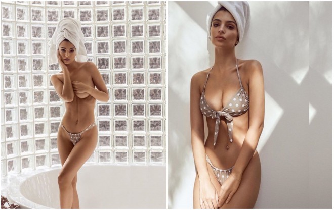Seksual modelin bikinidə fotoları