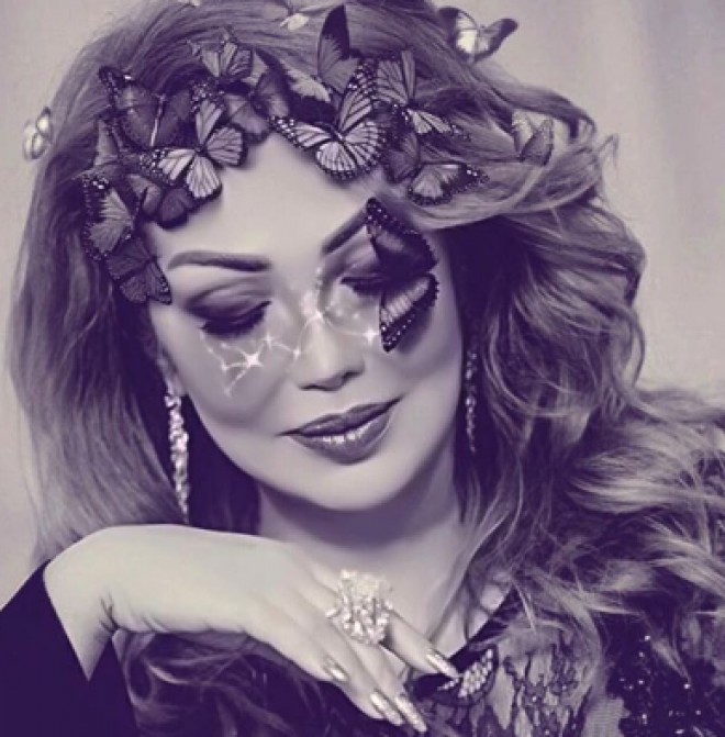 Könül Kərimovanın yaşıl libası – foto