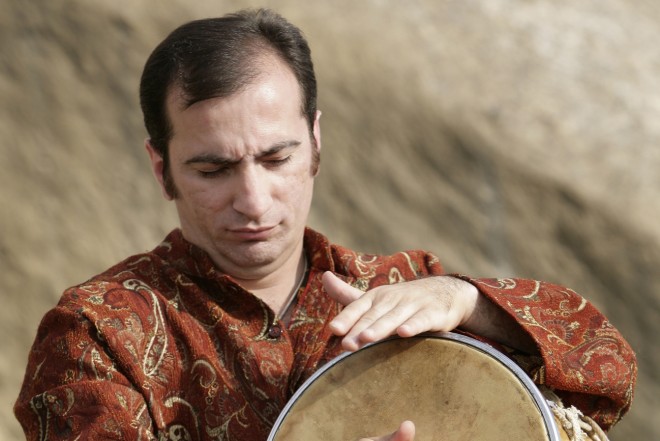 Natiq Şirinov xanımı ilə birgə