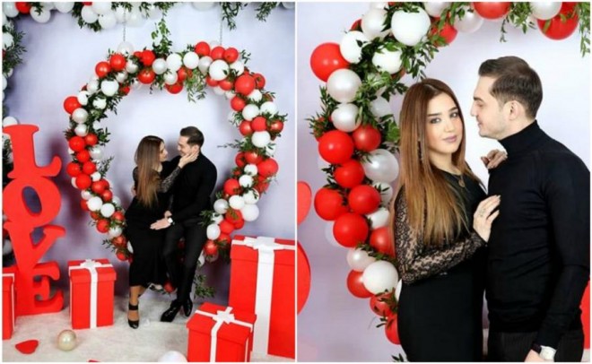 Emil Bədəlovun xanımı ilə fotosessiyası