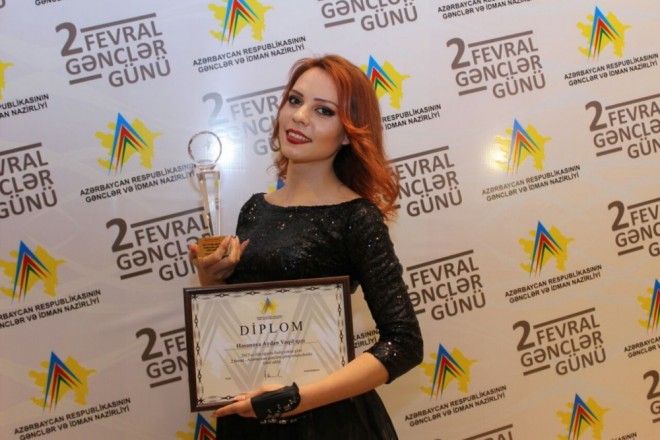 Musiqili Teatrın aktrisası mükafatlandırılıb