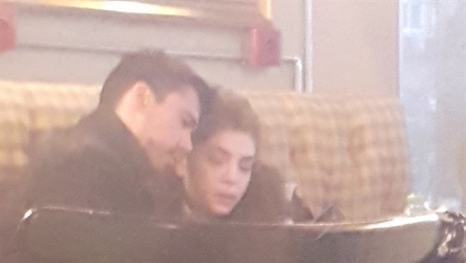 Aktrisanın sevgilisi ilə səmimi görüntüsü