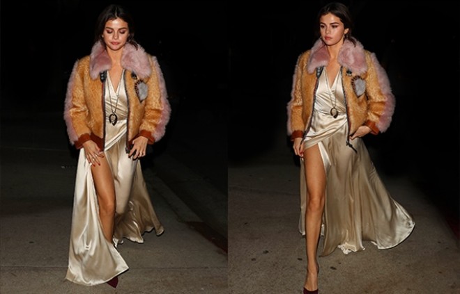 Selena libası ilə diqqət mərkəzində