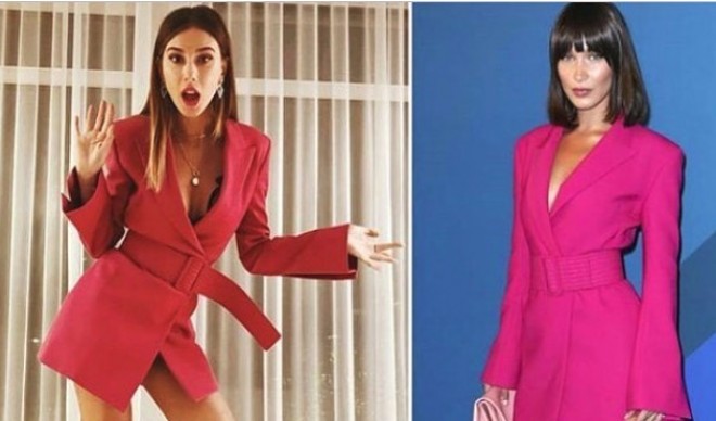 Şeyma Bella ilə eyni libası geyindi