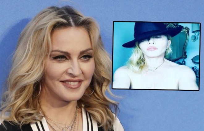 Madonnadan çılpaq foto