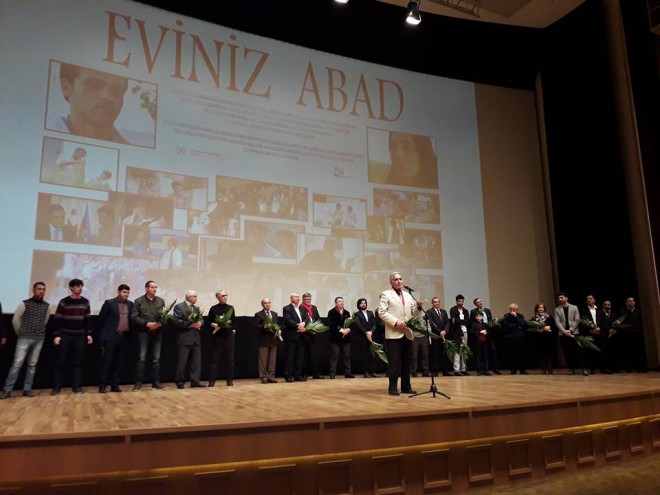 “Eviniz abad” - gürcü qızına aşıq olan azərbaycanlı gəncin taleyindən bəhs edən filmin təqdimatından-reportaj+foto