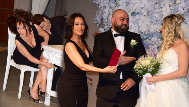 Hülya Avşar rəfiqəsinin nikah şahidi olub