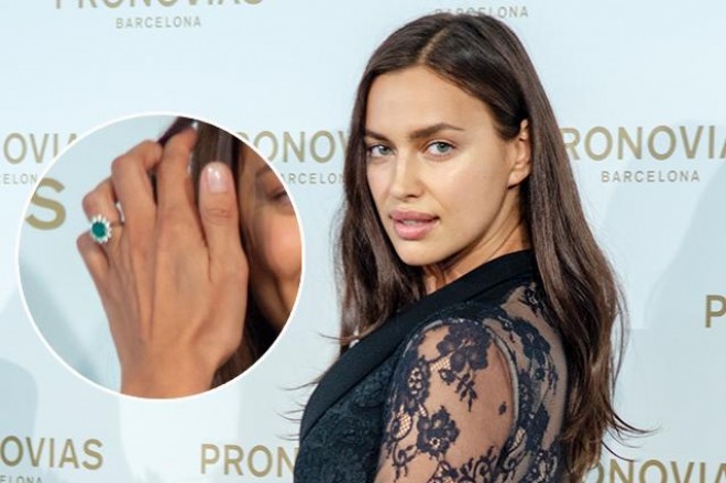 İrina Şeyk nişan üzüyünü göstərdi - foto