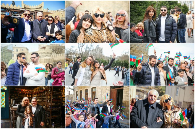 Məşhurlar “Zəfərə doğru” deyib birləşdilər – foto