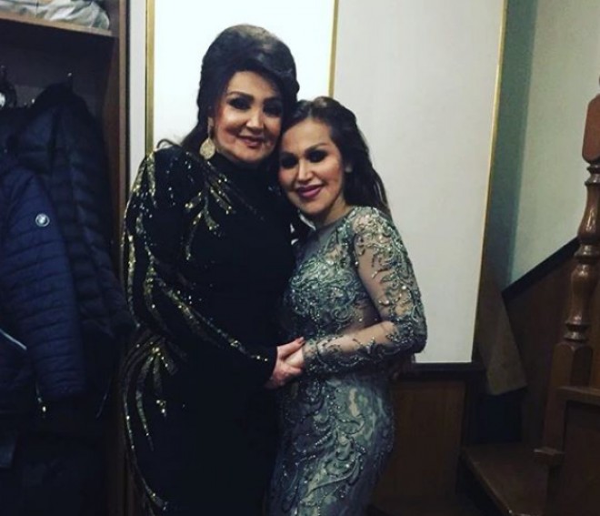 Rəqsanənin Xalq Artisti ilə səmimi fotosu