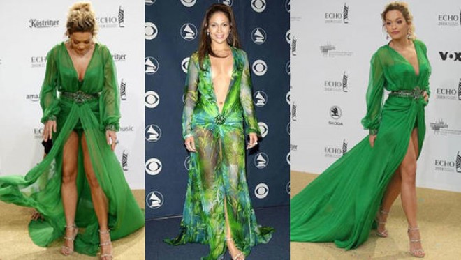 Rita geyimi ilə Cenniferi təqlit edib - foto