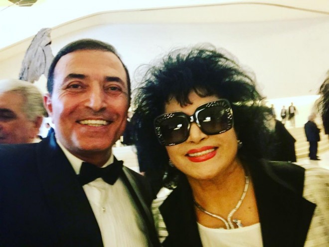 Zeynəb Xanlarova və Mənsum İbrahimov şəkil çəkdirdilər