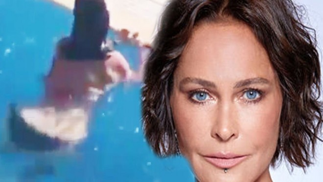 Hülya Avşar hovuzda - video