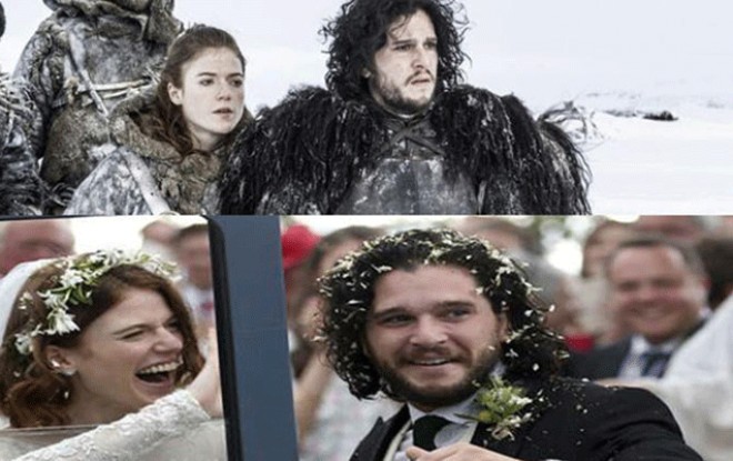 "Taxt Oyunları"nın qəhrəmanları ailə qurdular - foto