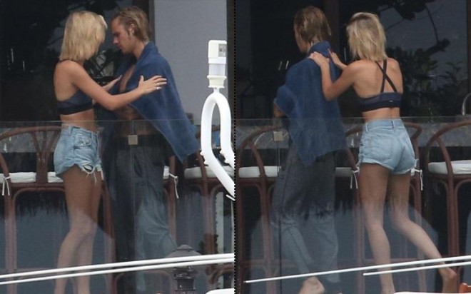 Barışdığı sevgilisi Castin Biberi masaj etdi - foto