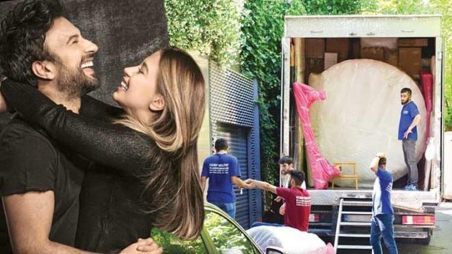 Tarkan evində təmirə başladı - foto