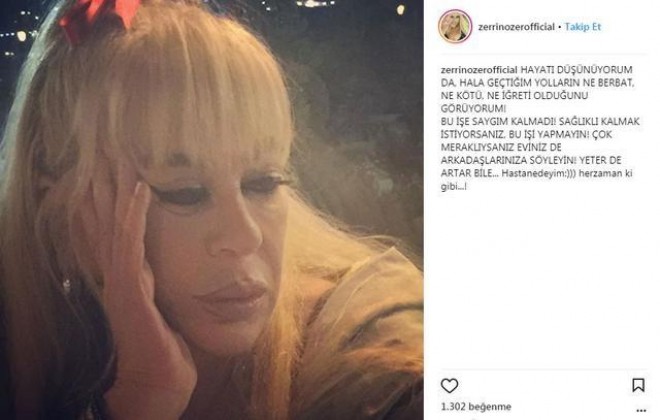 Müğənni Zerrin Özer xəstəxanaya düşdü