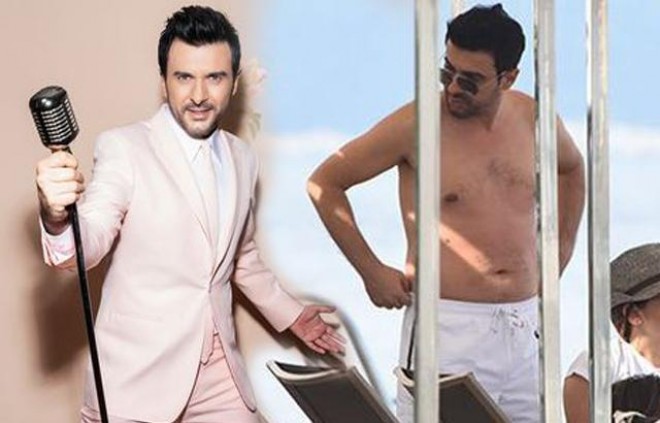 Gökhan Tepe çimərlikdə - foto