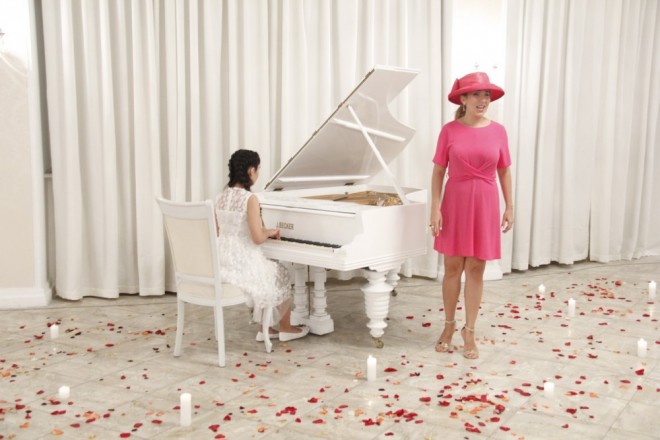 Gənc pianoçu solo konsertini təqdim etdi - foto